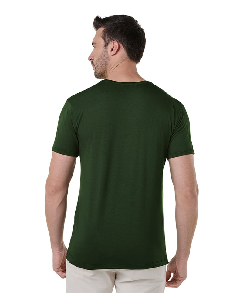 Camiseta Tech Modal Masculina Verde Militar