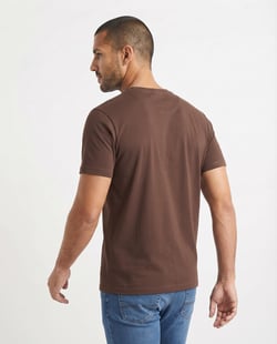 Camiseta de Algodão Premium Marrom
