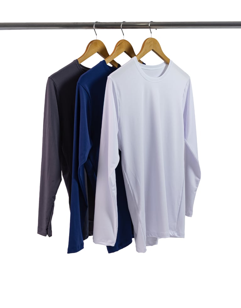 Kit 3 Camisetas Segunda Pele Manga Longa Masculina 3