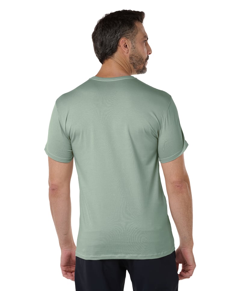 Camiseta de Algodão Egípcio Verde Sálvia