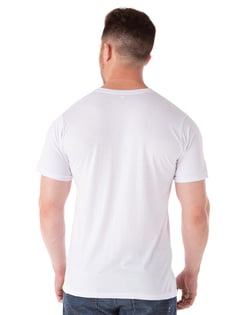 Kit 5 Camisetas PV Masculinas / Malha Fria Branca