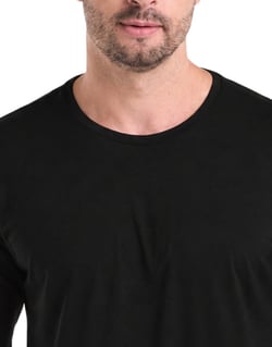 Camiseta Manga Longa Tech Modal Masculina Preta