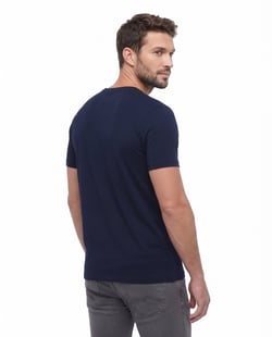 Camiseta Tech Modal Masculina Azul Marinho
