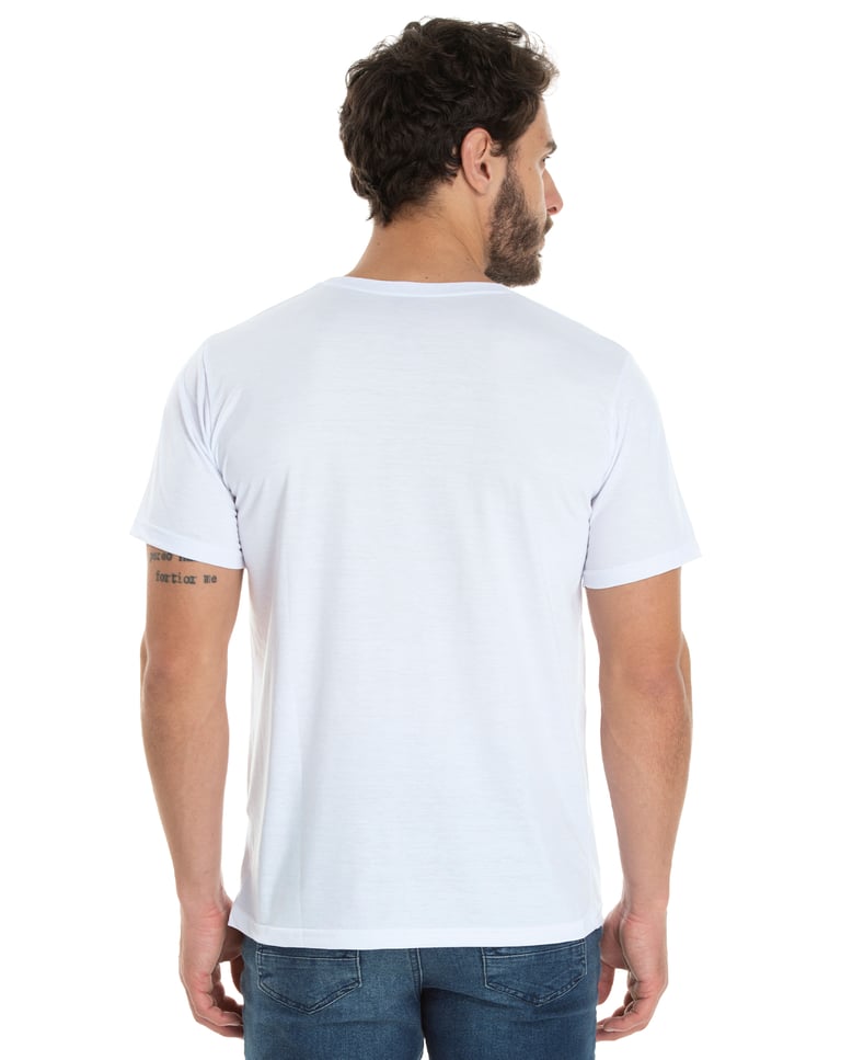 Camiseta de Poliéster/Sublimática Branca