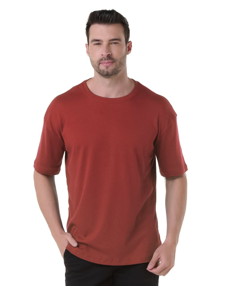Camiseta Oversized Masculina Carmim