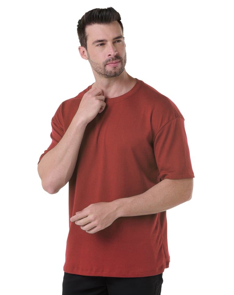 Camiseta Oversized Masculina Carmim