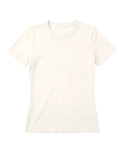 Baby Look de Algodão Premium Off White