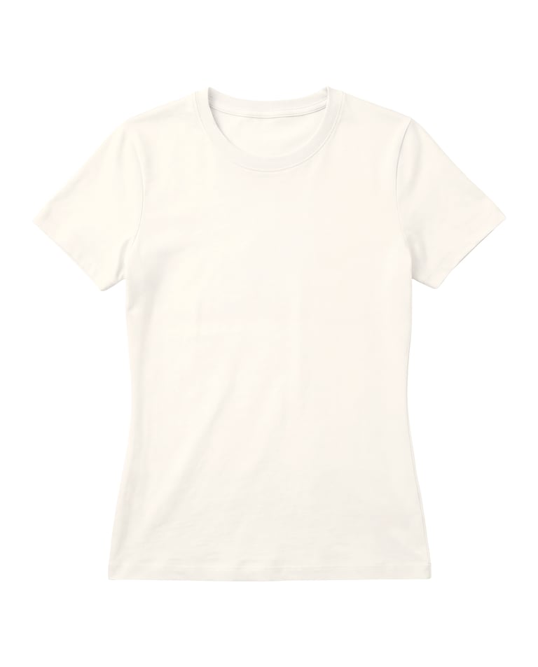 Baby Look de Algodão Premium Off White