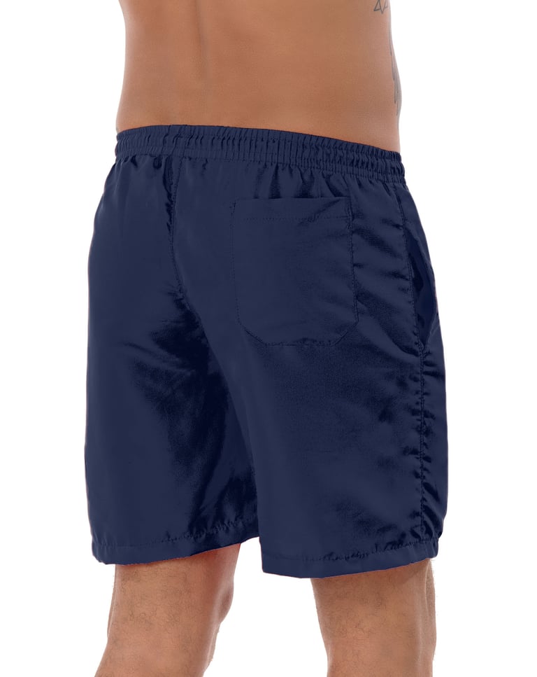 Short de Tactel com Elastano Masculino Azul Marinho