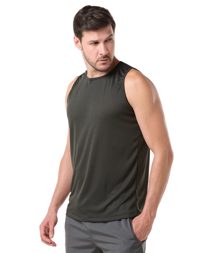 Regata Dry Fit Verde Militar Proteção UV 30+