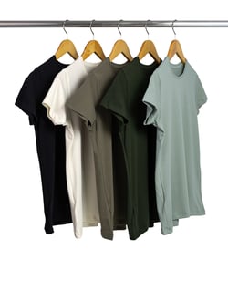 Kit 5 Camisetas de Algodão Egípcio Femininas 04