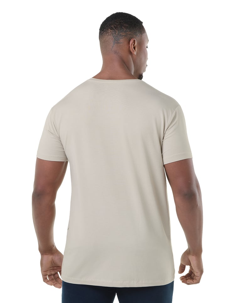 Camiseta Tech Modal Masculina Areia