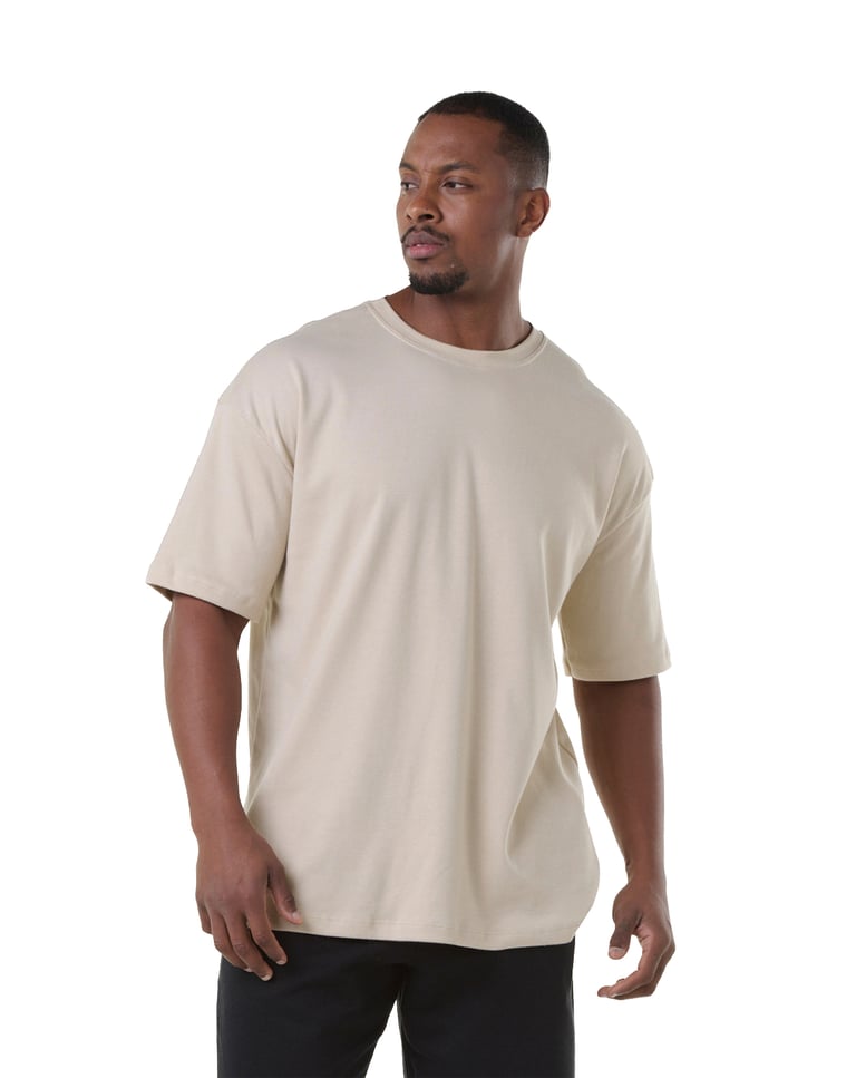 Camiseta Oversized Masculina Areia
