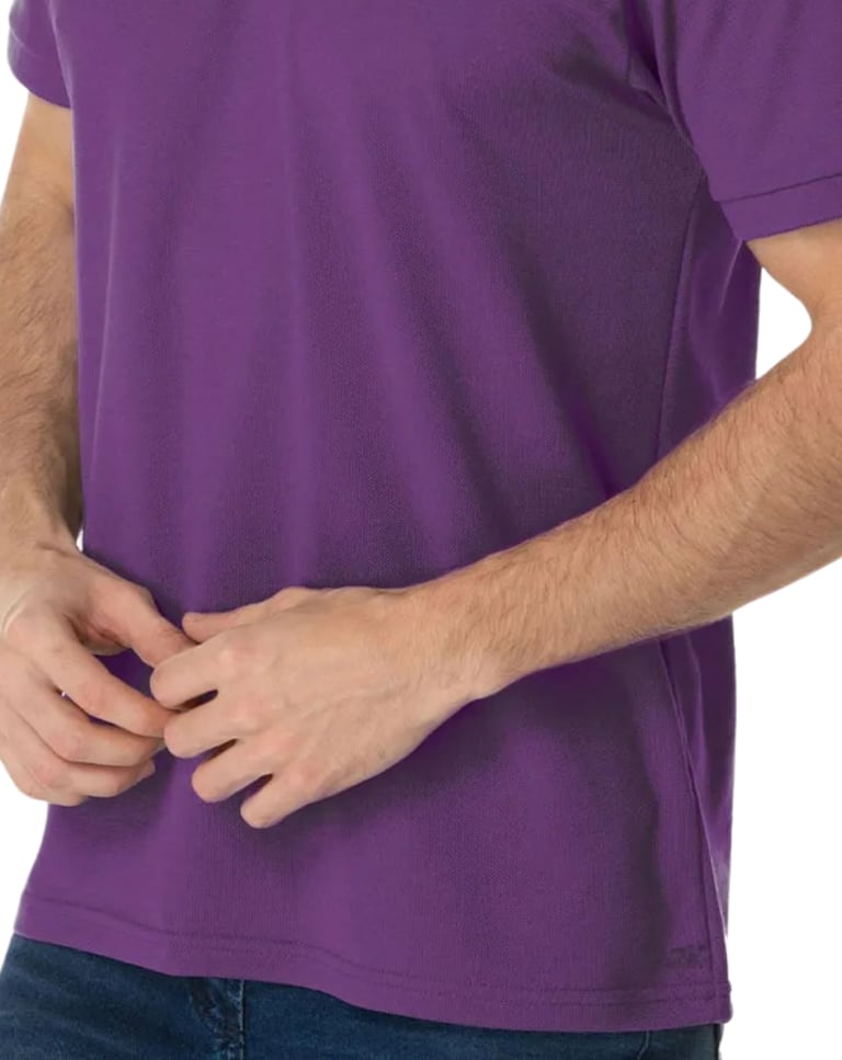 Camisa Polo Piquet Masculina Roxa