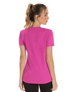 Camiseta Feminina Dry Fit Rosa Pink Proteção UV 30+