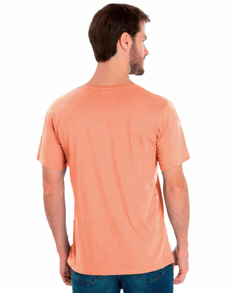 Camiseta de Algodão Premium Coral