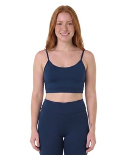 Top de Alcinha Fitness Feminino Azul Marinho