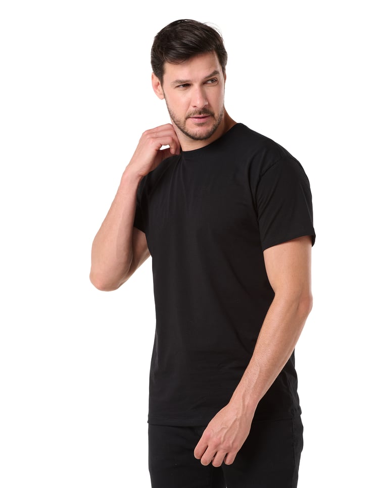 Camiseta Premium Algodão Egípcio Preta