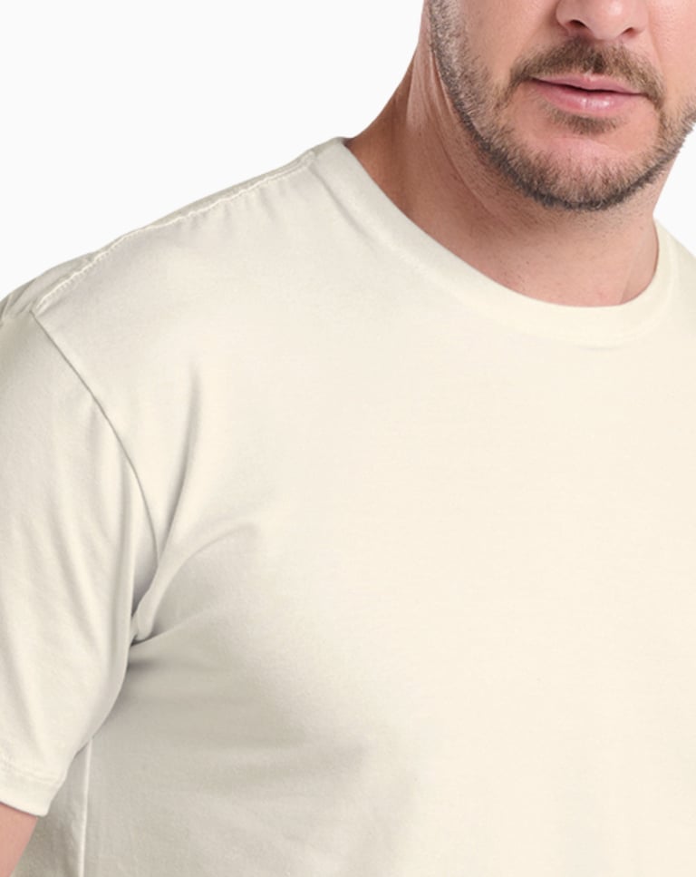 Camiseta de Algodão Egípcio Off White