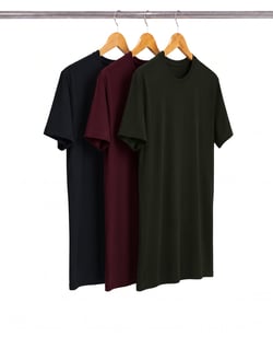 Kit 3 Camisetas Tech Modal Masculinas
