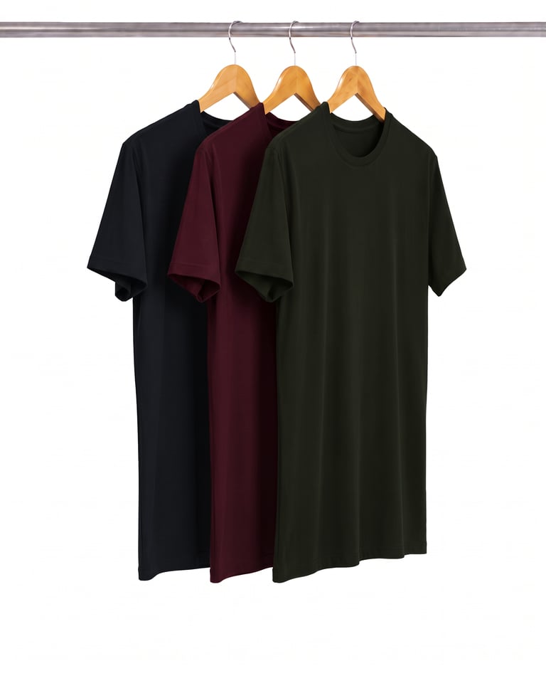 Kit 3 Camisetas Tech Modal Masculinas