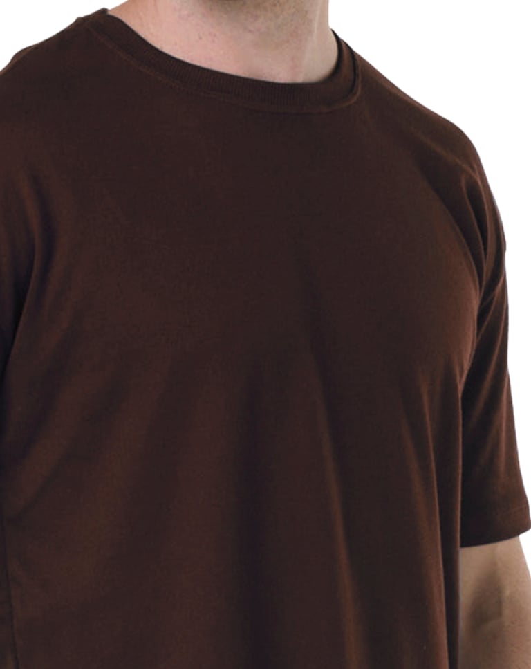 Camiseta Oversized Masculina Marrom