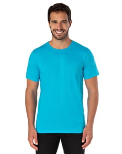 Camiseta de Algodão Premium Turquesa