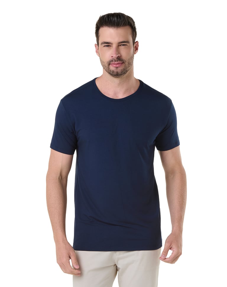 Camiseta Tech Modal Masculina Azul Marinho