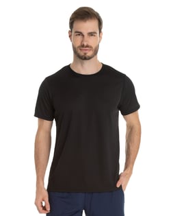 Camiseta Dry Fit Preta Proteção UV 30+