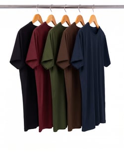 Kit 5 Camisetas Masculinas de Algodão Premium