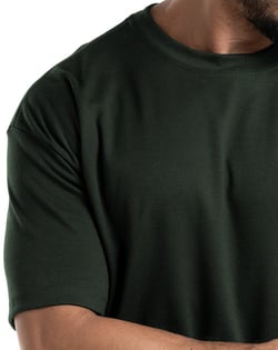 Camiseta Oversized Masculina Verde Militar