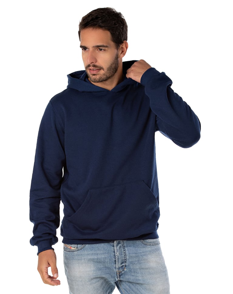 Moletom Canguru com Capuz Azul Marinho