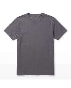 Camiseta de Algodão Premium Cinza Chumbo