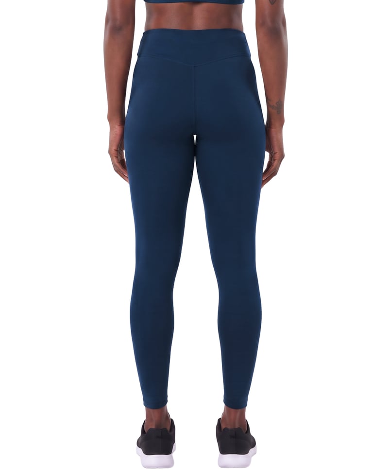 Calça Legging Fitness Feminina Azul Marinho