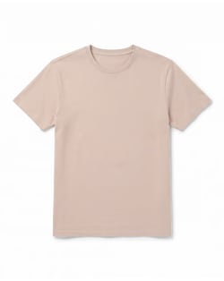 Camiseta de Algodão Premium Areia