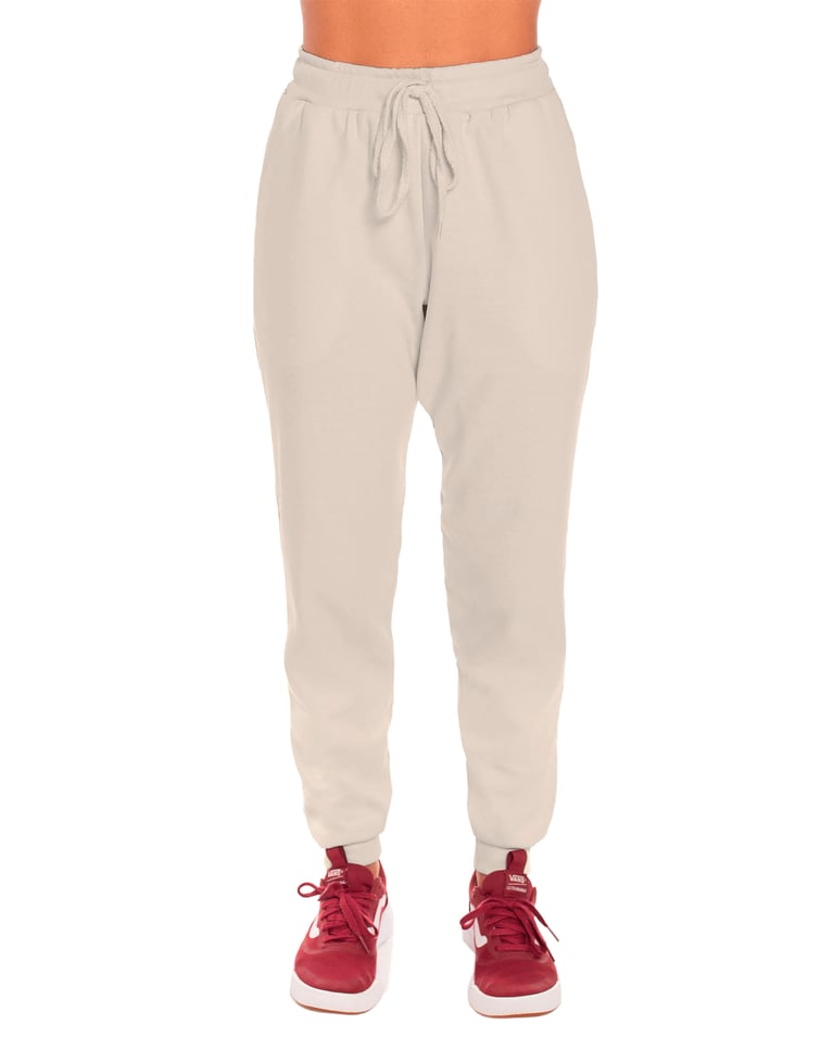 Calça Feminina de Moletom Areia