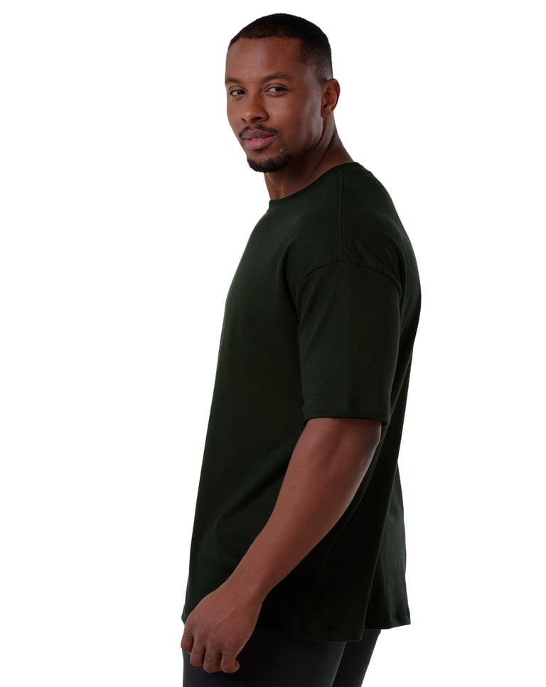 Camiseta Oversized Masculina Verde Militar