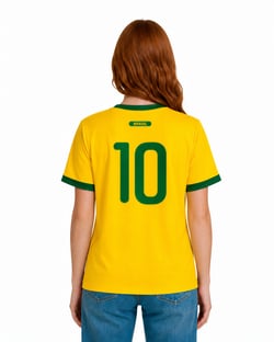 Camiseta Juvenil do Brasil Copa 2026 Dry Fit
