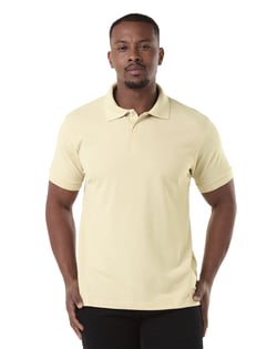 Camisa Polo Piquet Masculina Amarelo Claro