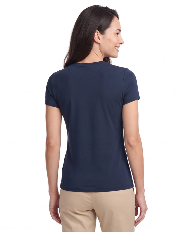 Camiseta Tech Modal Feminina Azul Marinho