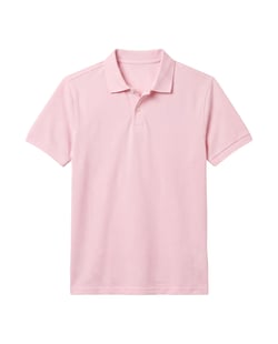 Camisa Polo Piquet Masculina Rosa Claro