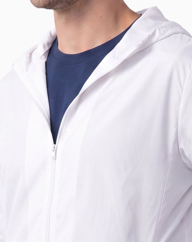 Jaqueta Corta Vento Masculina Branca