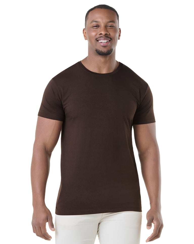 Camiseta Tech Modal Masculina Marrom