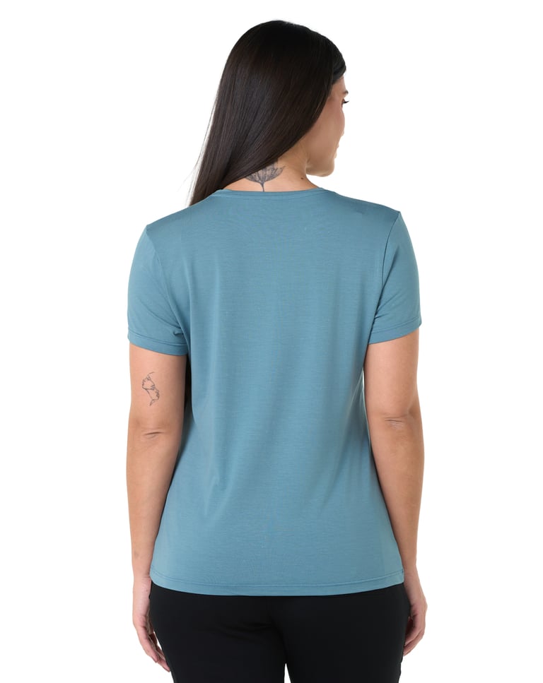 Camiseta Tech Modal Feminina Azul Topázio