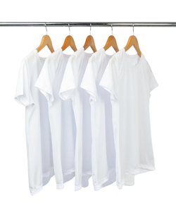 KIT 5 Camisetas Femininas Dry Fit Brancas Proteção UV 30+