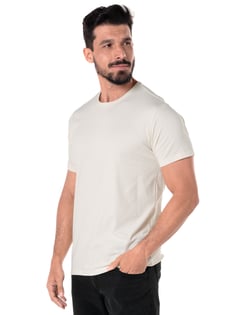 Camiseta de Algodão Egípcio Off White