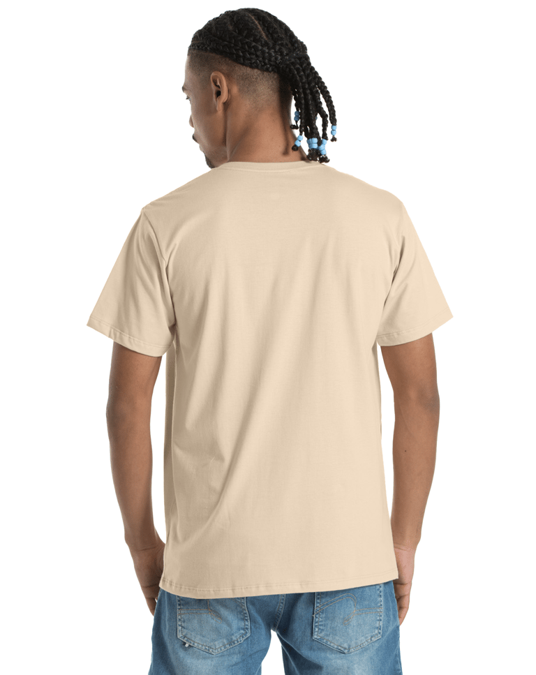 Camiseta de Algodão Premium Areia
