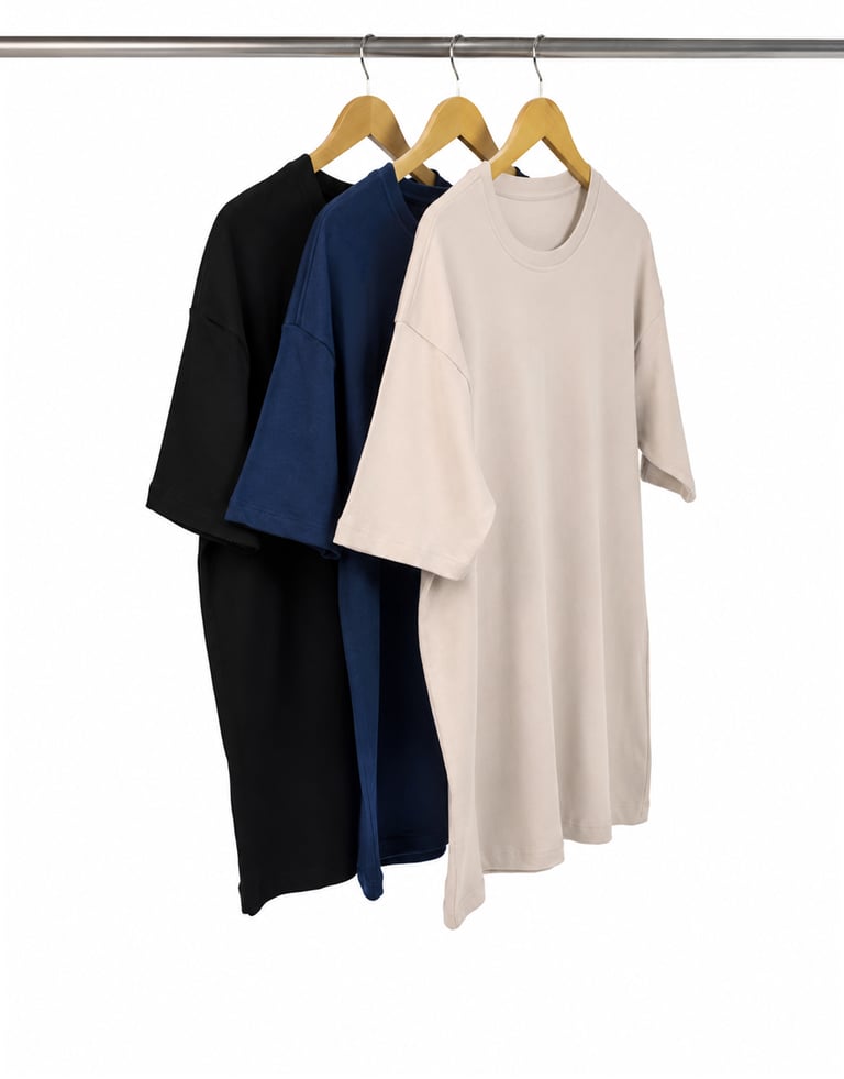 Kit 3 Camisetas Masculinas Oversized 04