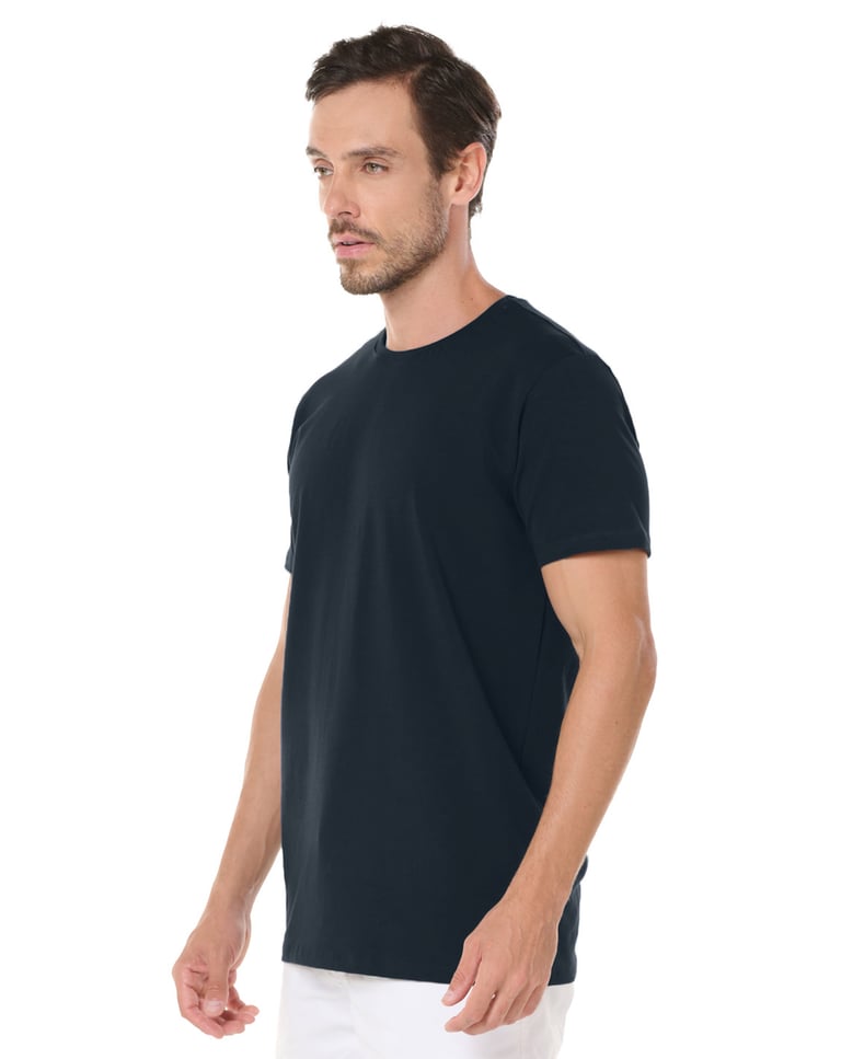 Camiseta Tech Modal Masculina Azul Marinho