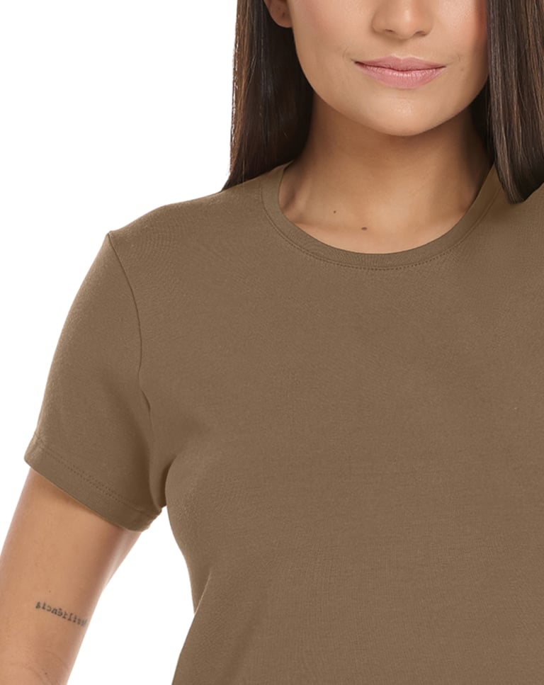 Camiseta Tech Modal Feminina Madeira